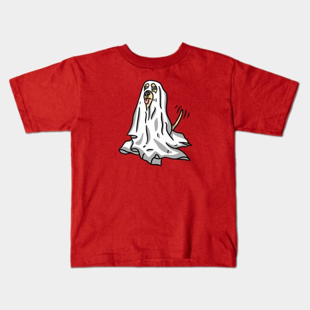 Dog ghost Kids T-Shirt by il_valley